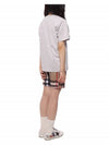 Check Panel Short Sleeve TShirt - BURBERRY - BALAAN 6