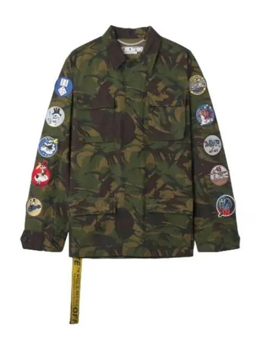 Camo patch jacket green jumper - OFF WHITE - BALAAN 1