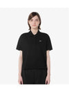 Women s side ribbon polo shirt black - LACOSTE - BALAAN 1