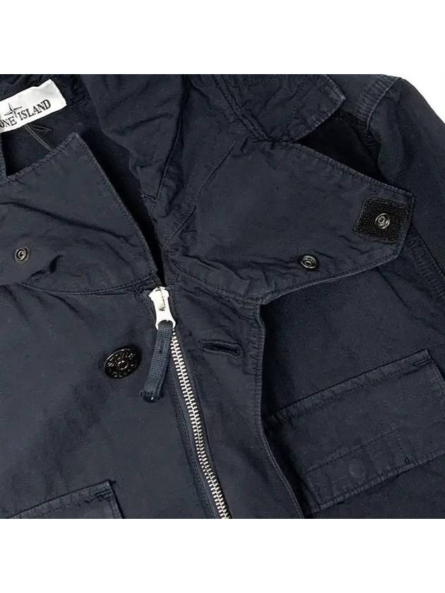 Men's Logo Patch Pocket Detail Jacket Navy - STONE ISLAND - BALAAN.