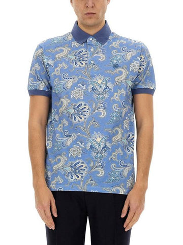 Etro Polo Shirt With Print - ETRO - BALAAN 1