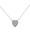 Trademark Heart Pendant Necklace Silver - GUCCI - BALAAN 2