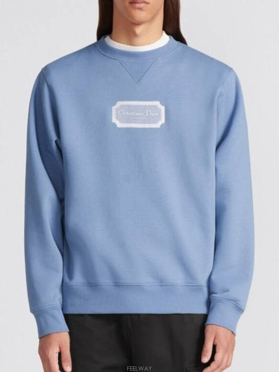 Logo Sweatshirt Blue - DIOR - BALAAN 2