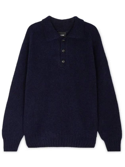 Ghost pressure knit PK shirt navy - HOWLIN' - BALAAN 2