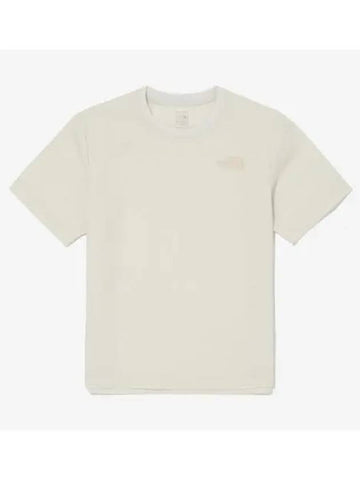 The North Face KIDS Ice Run Short Sleeve Round Tee NT7UQ01S WHS - THE NORTH FACE - BALAAN 1