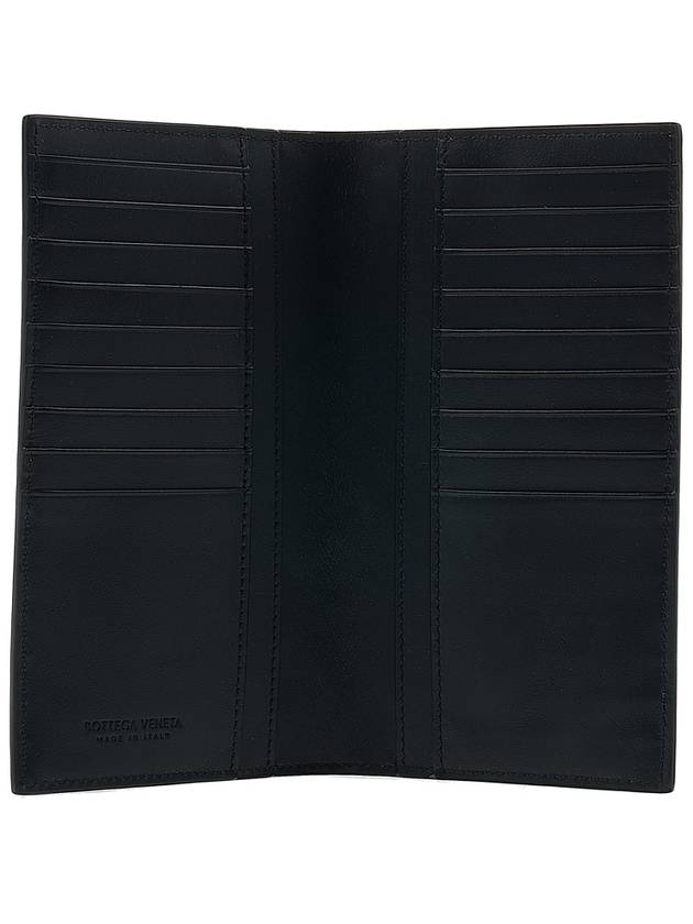 Intrecciato Leather Slim Long Wallet Black - BOTTEGA VENETA - BALAAN 11