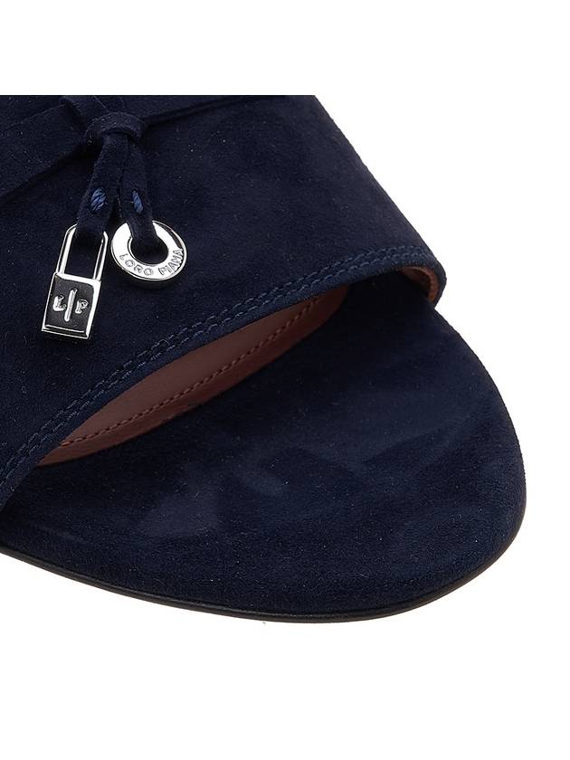 Summer Charms Suede Sandal Slippers Navy - LORO PIANA - BALAAN 10