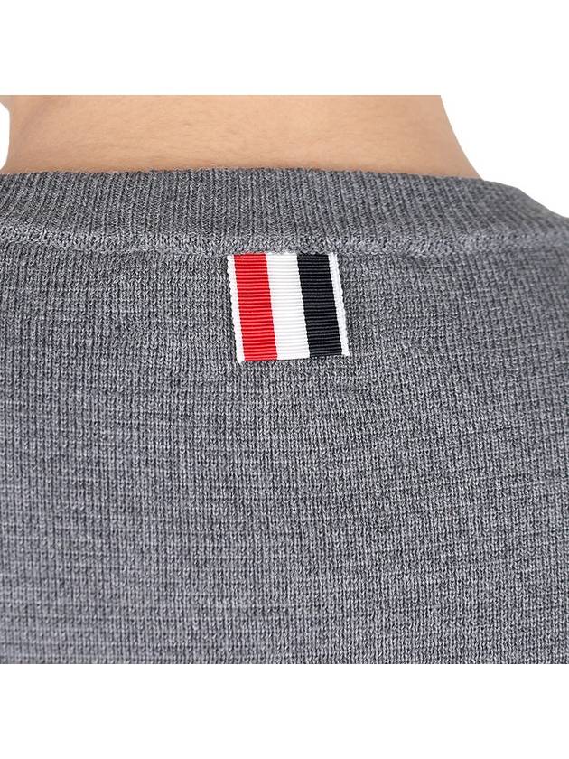 Men's Stripe Wool Knit Top Grey - THOM BROWNE - BALAAN 9