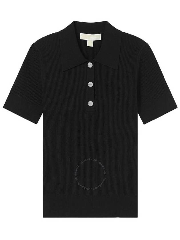 Michael Kors Classic Collar Stretch Knit Polo Shirt, Size Small - MICHAEL KORS - BALAAN 1