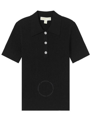 Michael Kors Classic Collar Stretch Knit Polo Shirt, Size Small - MICHAEL KORS - BALAAN 1