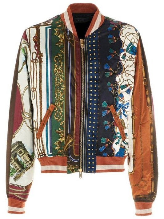 Same day delivery Scarf Patchwork Pattern Men s Bomber Jacket W0M04607SE - AMIRI - BALAAN 1