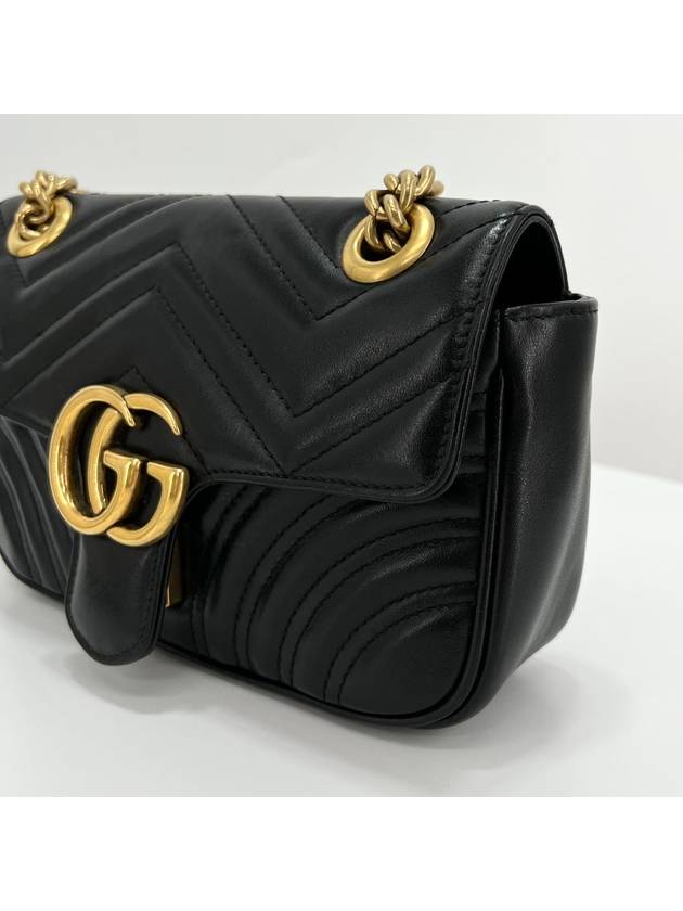 Matelasse mini shoulder bag cross black 446744 - GUCCI - BALAAN 7