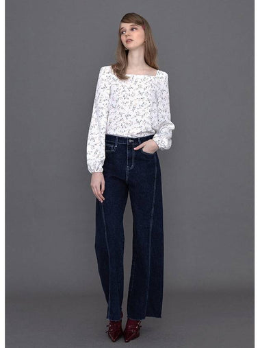 Lina square neck blouse white - DE PERI MERA - BALAAN 1