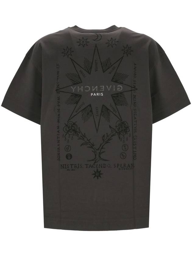 Tarot Print Reverse Short Sleeve T Shirt Rosewood - GIVENCHY - BALAAN 3