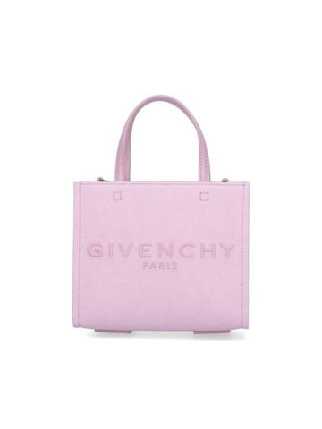 Embroidered G Logo Tote Bag Pink - GIVENCHY - BALAAN 1