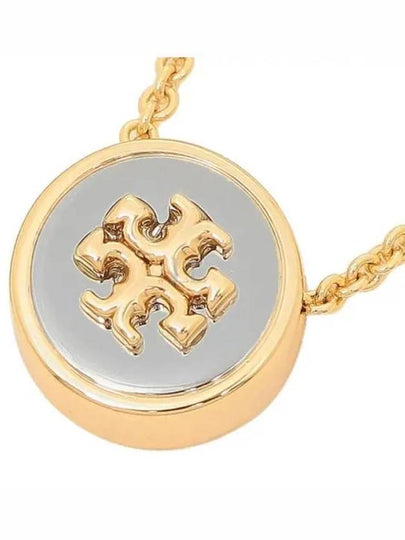 Kira Enamel Logo Pendant Necklace Gold - TORY BURCH - BALAAN 2