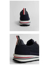 Men's Heavy Athletic Mesh Tech Runner Low Top Sneakers Navy - THOM BROWNE - BALAAN 6