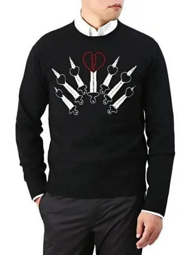 Cashmere Heartsword Knit 271274 - VALENTINO - BALAAN 1