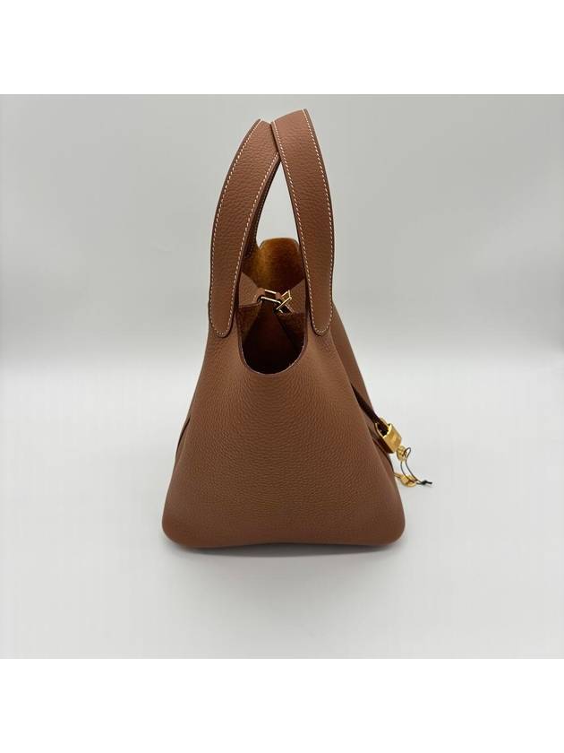 Picotan Rock 22 Clemence Tote Bag Brown - HERMES - BALAAN 6