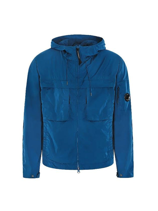 Chrome R Nylon Ink Blue Hooded Jacket 16CMOW036A - CP COMPANY - BALAAN 2