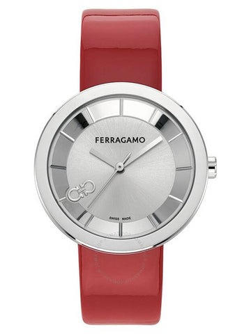 Ferragamo Curve V2 Quartz Silver Dial Ladies Watch SFSH00124 - SALVATORE FERRAGAMO - BALAAN 1