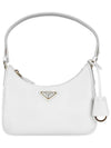 Re-Edition Saffiano Leather Mini Bag White - PRADA - 3