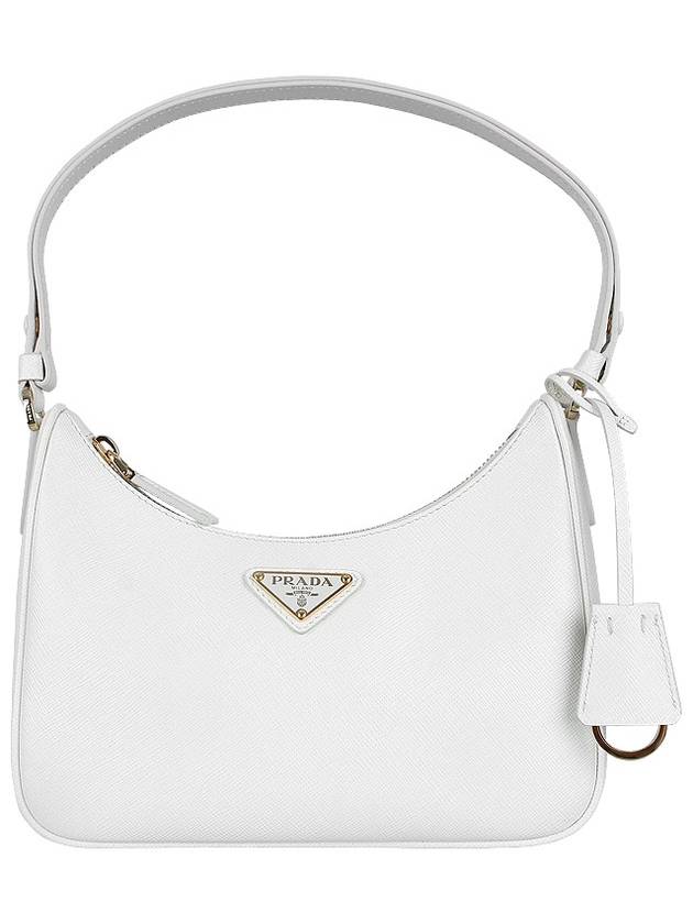 Re-Edition Saffiano Leather Mini Bag White - PRADA - 3