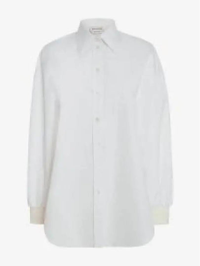 Women's Cocoon Sleeve Shirt Optical White - ALEXANDER MCQUEEN - BALAAN 2