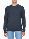 JEANS Men s Navy CK Intarsia Mix Stitch Sweater J326453 BAN - CALVIN KLEIN - BALAAN 2