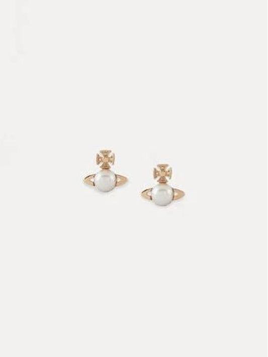 Balvina Pearl Earrings Pink Gold - VIVIENNE WESTWOOD - BALAAN 2