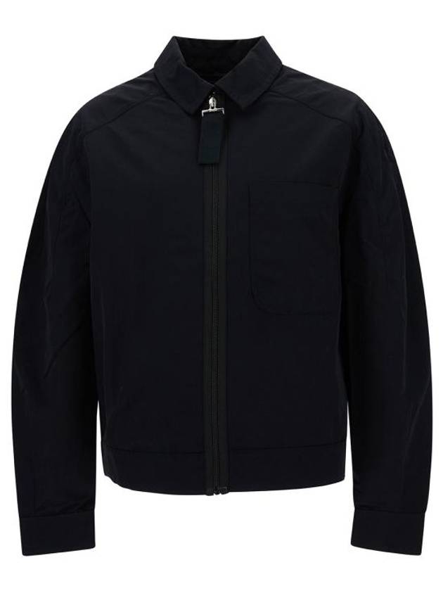 Linu Embossed Logo Zip-up Jacket Black - JACQUEMUS - BALAAN 2