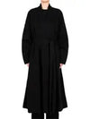 Black RIMBAUD Linen Wrap Coat 7340W2459 BLK 00001 - THE ROW - BALAAN 6