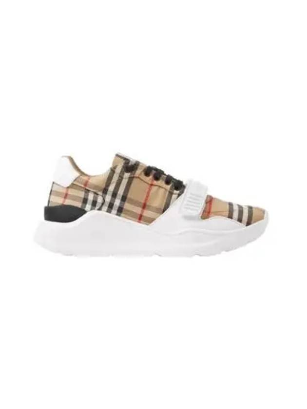 Vintage Check Suede Leather Sneakers Archive Beige - BURBERRY - BALAAN 2