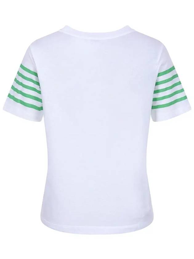 Striped Logo Short Sleeve T-Shirt MW3ME187GRN - P_LABEL - BALAAN 3