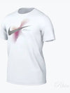 Men's Sportswear 6MO Swoosh Short Sleeve T-Shirt White - NIKE - BALAAN 2