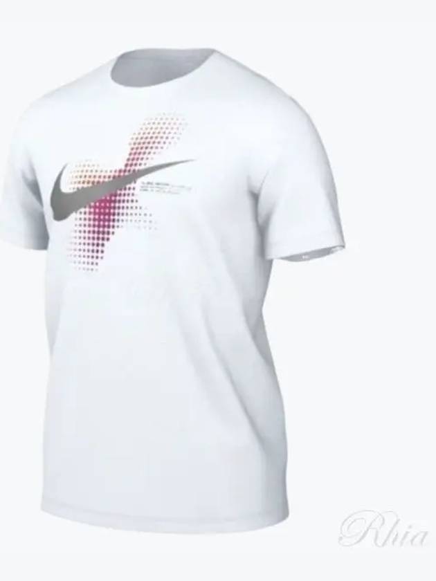 Men's Sportswear 6MO Swoosh Short Sleeve T-Shirt White - NIKE - BALAAN 2