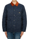 Kenning Quilting  Logo Patch Jacket Navy - BARBOUR - BALAAN 3