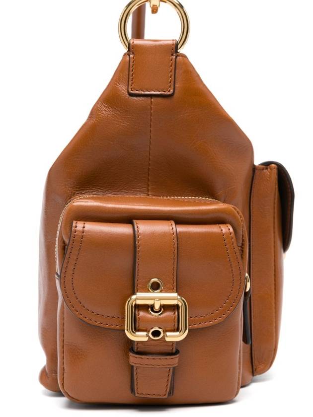 Camera Shiny Leather Shoulder Bag Clay Brown - CHLOE - BALAAN 4