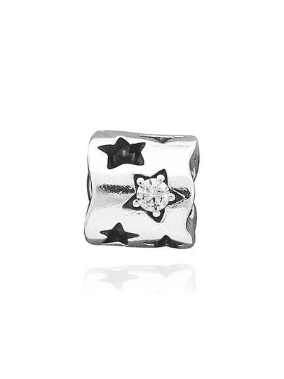 Cut Out Sparkling Star Bracelet Charm Silver - PANDORA - BALAAN 2