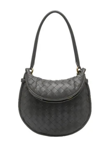 Small Gemelli shoulder bag gray - BOTTEGA VENETA - BALAAN 1