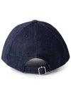 VPC Velvet Logo Denim Ball Cap Blue - A.P.C. - BALAAN 5