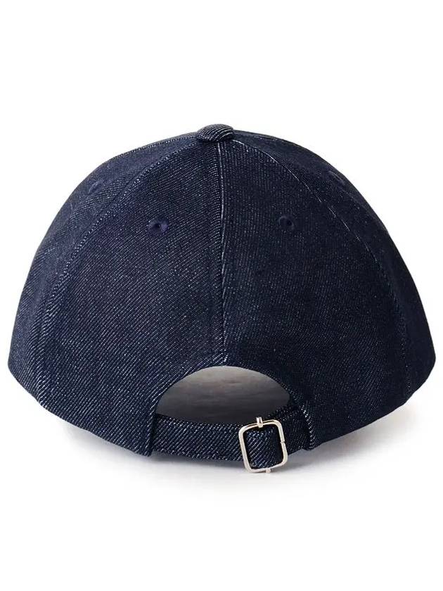 VPC Velvet Logo Denim Ball Cap Blue - A.P.C. - BALAAN 5