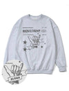 Aloha gray overfit sweatshirt melange gray - MONSTER REPUBLIC - BALAAN 4