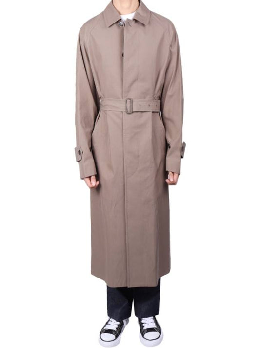Men's Pins Gabadin Soutien Collar Coat Brown Gray A23AC01FB BROWNGRAY - AURALEE - BALAAN 2