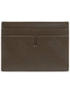 Men s Card Wallet Burberry Leather Case Green - BURBERRY - BALAAN 1