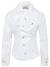 Drunken Logo Shirt White - VIVIENNE WESTWOOD - BALAAN 2