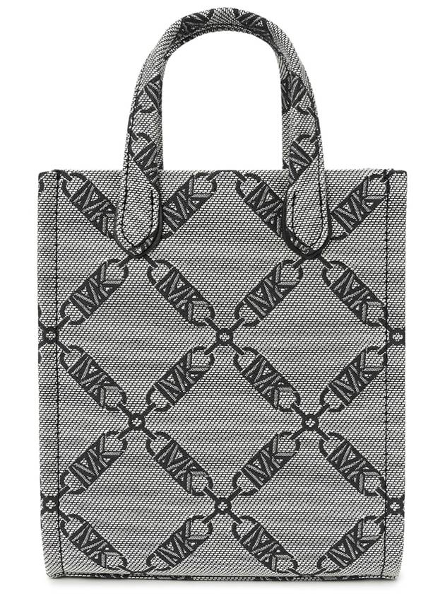 Gigi Extra Small Jacquard Tote Bag Grey - MICHAEL KORS - BALAAN 5