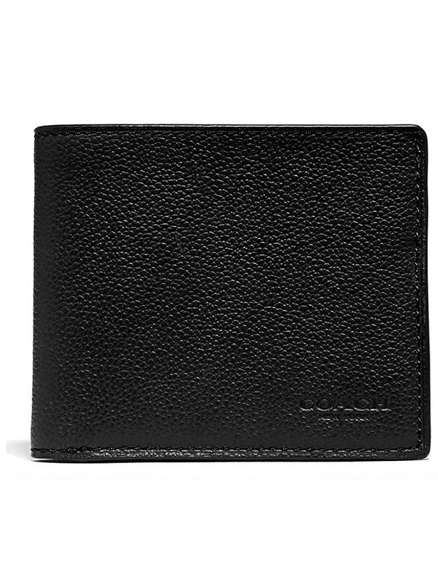 ID billfold bifold wallet black - COACH - BALAAN.