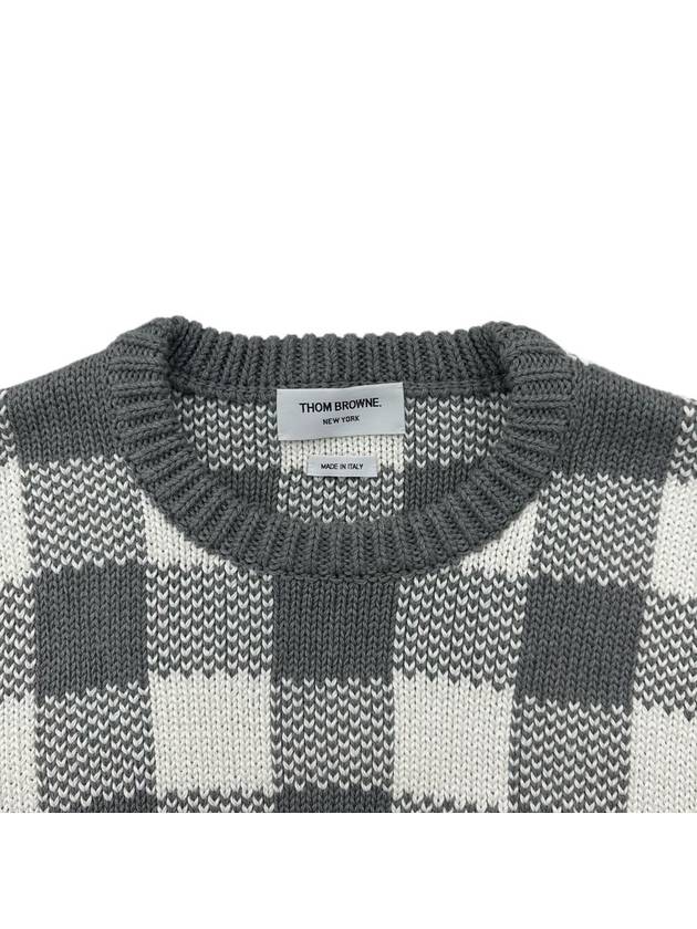 Gingham check knit MKA392A 055 - THOM BROWNE - BALAAN 3