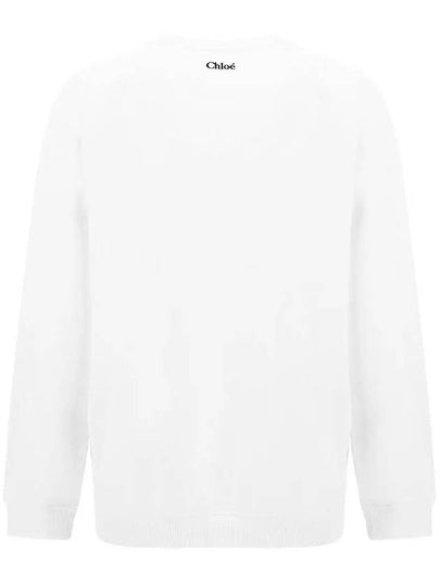 Embroidered Back Logo Sweatshirt White - CHLOE - BALAAN 2